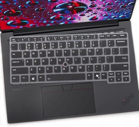 2 PCS Keyboard Cover for Lenovo Thinkpad X1 Yoga Gen 9 14'',Thinkpad T14s Gen 6,Thinkpad T14 Gen 6/Gen 5,Thinkpad P14s Gen 5,Thinkpad L14 Gen 5,Thinkpad E14 Gen 7 Keyboard-Black+Clear in Saudi Arabia