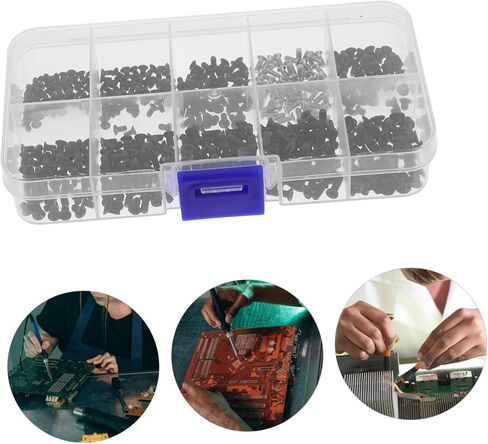 Ciieeo 500pcs Laptop Repair Screws Assortment Kit M2/M2.5 Sizes Stainless Steel Small Screws for Notebook and Electronics DIY Projects in Kuwait