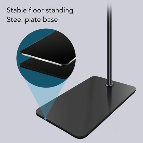 Tablet Floor Stand with Flexible Gooseneck and Stable Base Portable Tripod for Watching Movies, Video Chat, Online Teaching (Compatible with 4 to 7.48" Devices) in Saudi Arabia