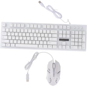 Gadpiparty Wired USB Gaming Keyboard و Mouse Mouse Meanical Mechanical Feel Cool Wuminous Design متينة لاستخدام اللاعبين والأصدقاء in Kuwait
