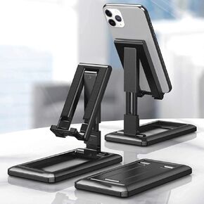 Premium Foldable Multi Angle Adjustable Universal Mobile Phone Tablet Holder Desktop Stand Specially Designed for Online Classes | Watching Videos | in Kuwait