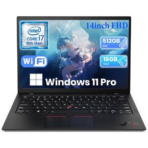 Lenovo ThinkPad X1 Carbon 9th Gen Business Labtop ، دفتر FHD 14 بوصة ، Core 11th Gen I7-1185G7 ، ذاكرة وصول عشوائي 16 جيجابايت ، 512 جيجابايت SSD ، إضاءة خلفية KBL ، Windows 11 Pro (متجدد) in Kuwait