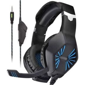 JYYBN Gaming Headset,Surround Sound Gaming Headset: Retractable Noise Cancelling MicSurround Sound, Noise Canceling Over Ear Headphones in Saudi Arabia