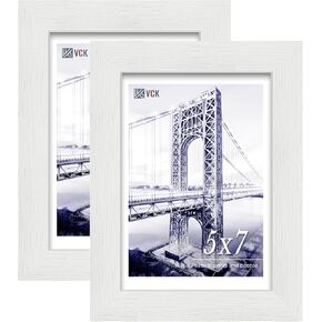 إطار صورة VCK مقاس 14×24، مصنوع من حبيبات خشبية بيضاء حصرية، وإطارات ملصقات من الخشب الصلب - للتعليق على الحائط in Kuwait