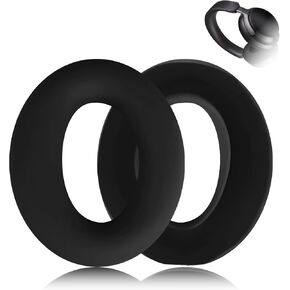 Aiivioll QC Ultra Silicone Ear Pads Cover for Bose QuietComfort Ultra Headphones, Washable Sweat Earpad Covers for QuietComfort Ultra Bluetooth Headphones Accessories Protective Pads Cover(Black) in Kuwait