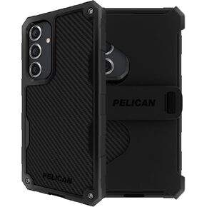 Pelican Voyager - Samsung Galaxy S24 Plus Case [6.7"] [18ft MIL-STD Drop Protection] [Wireless Charging] Phone Case for Samsung Galaxy S24 Plus w/Belt Clip Holster Phone Stand - Anti Yellowing - Clear in Kuwait