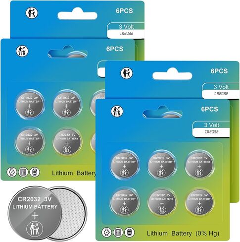 3V Batteries CR2032 Lithium 12 Pack - CR 2032 Lithium 3V Coin Battery for Car Remote Key Fob,Apple AirTag Watches, Key Fobs, Calculators in Saudi Arabia