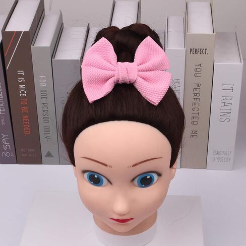 XIMA 30PCS Girls Hair Bows Clips Felt Woolen Hair Accessories Handmade Cotton Hair Bow for Toddler Girls Infants Kids and Teens 30Colors in Kuwait
