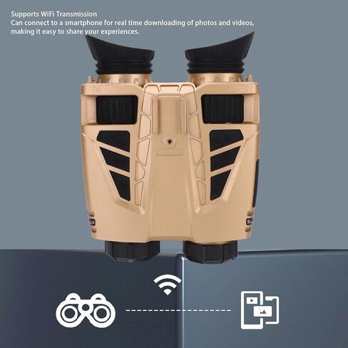 نظارات Pusokei Night Vision ، مناظير 4K رؤية ليلية مع شاشة 1.3 "، 8x Optical/16x Zoom ، بطارية 3000 مللي أمبير في الساعة ، مشاركة WiFi ، مناظير رقمية للتخييم والأمن in Kuwait