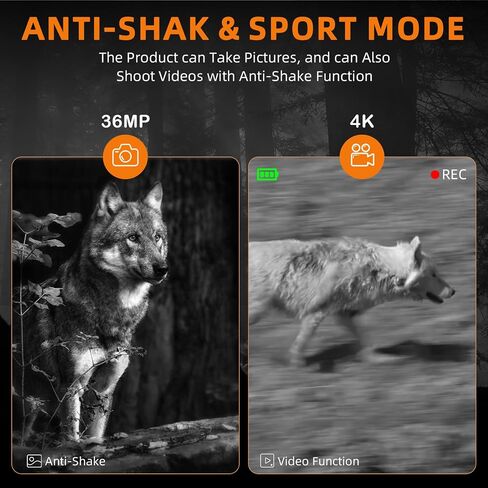 Device Night Device ، 1080p HD Video Recording ، 850nm LED LED ، سطوع 7 مستويات ، تكبير 4x ، تكبير رقمي 5x ، شاشة 2.4 بوصة ، متوافق مع ترايبود in Saudi Arabia