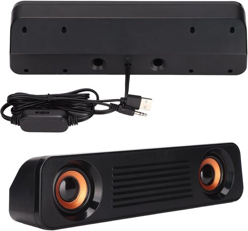 مكبر صوت الكمبيوتر ، مكبر صوت سلكي USB ، مكبرات صوت STEREO HIFI ، قابس 3.5 مم ، مكبر صوت محمول للكمبيوتر الشخصي ، الكمبيوتر المحمول ، سطح المكتب ، الكمبيوتر - التوصيل والتشغيل in Kuwait