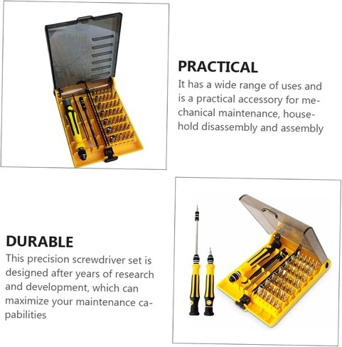 1set Precision Screwdriver Set Multifunctional Tool Kit for Electronics Repair Comfortable Grip for Mobile Phones Laptops Glasses Watches Projects in Saudi Arabia
