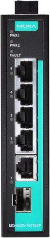 Moxa EDS-G205-1GTXSFP غير مُدارة مفتاح Ethernet الكامل مع 4 × 10/100/1000BASETX و 1 COMBO 10/100/1000BASETX أو 100/1000BASESFP ، -10 إلى 60 درجة مئوية درجة حرارة التشغيل. in Saudi Arabia