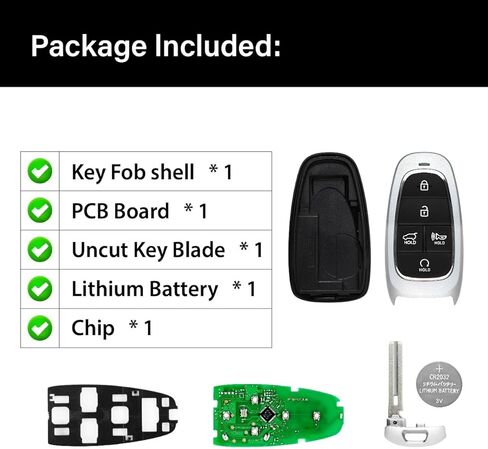 استبدال لعام 2021 2022 Hyundai Santa Fe Smart Key FOB التحكم عن بُعد TQ8-FOB-4F27 5 أزرار 434 ميجا هرتز in Saudi Arabia