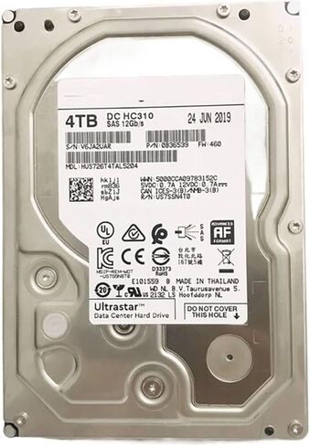 1Pcs for 4T SAS Server Hard Drive DC HC310 HDD HUS726T4TAL5204 in Saudi Arabia