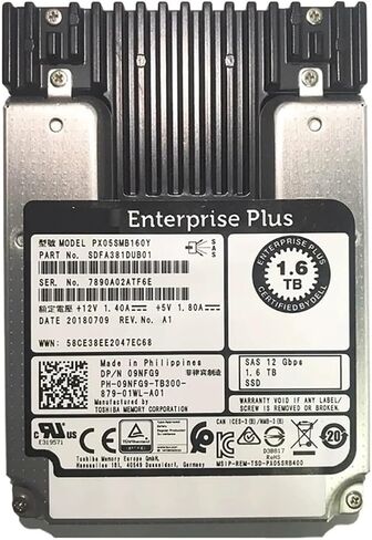 1pcs لـ SSD 1.6TB SAS PX05SMB160Y 09NFG9 محرك الحالة الصلبة in Saudi Arabia