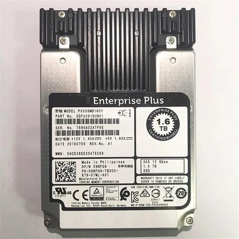 1pcs لـ SSD 1.6TB SAS PX05SMB160Y 09NFG9 محرك الحالة الصلبة in Saudi Arabia