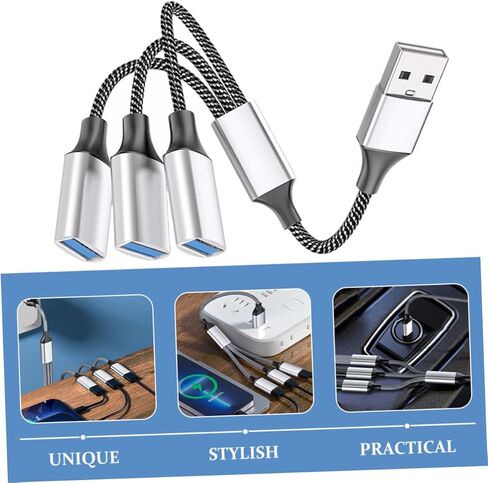 كابل فاصل USB المحمول من الذكور إلى أنثى محور USB لنقل التصميم المدمج لا يوجد سائق مطلوب لأجهزة الكمبيوتر والسيارات in Kuwait