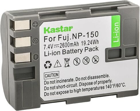 Kastar Battery 2-Pack Replacement for Fujifilm NP-150 NP150 FNP150 Battery, BC-150 BC150 Charger, Fujifilm FinePix is Pro, Fujifilm FinePix S5 Pro, Fuji FinePix S5 Pro, Fuji FinePix is Pro Camera in Saudi Arabia
