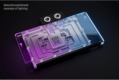 Alphacool Core Geforce RTX 5090 TUF GPU Water Block مع حزمة طرفية خلفية و EISBLOCK AURORA 180 درجة in Kuwait