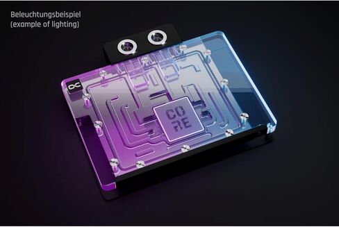 Alphacool Core Geforce RTX 5080 Suprim + Vanguard GPU Block مع لوحة خلفية و AISBLOCK AURORA حزمة طرفية 180 درجة in Kuwait