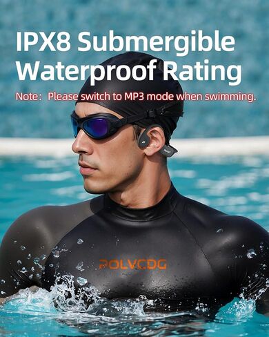 سماعات توصيل العظام ، سماعات السباحة المائية IPX8 مقاومة للماء ، سماعات أذن مفتوحة بسعة 32 جيجا بايت مع ميكروفون ، سماعات أذن من البلوتوث اللاسلكية تحت الماء للتمرينات الجارية للدراجات. in Saudi Arabia