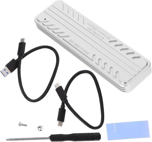 حاوية HOMSFOU SSD سبيكة ألومنيوم متين CASE USB-C لدعم NVME نقل البيانات المدمجة و in Kuwait