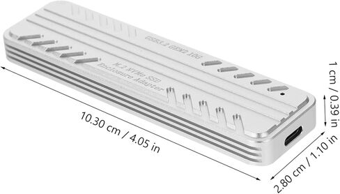 حاوية HOMSFOU SSD سبيكة ألومنيوم متين CASE USB-C لدعم NVME نقل البيانات المدمجة و in Kuwait