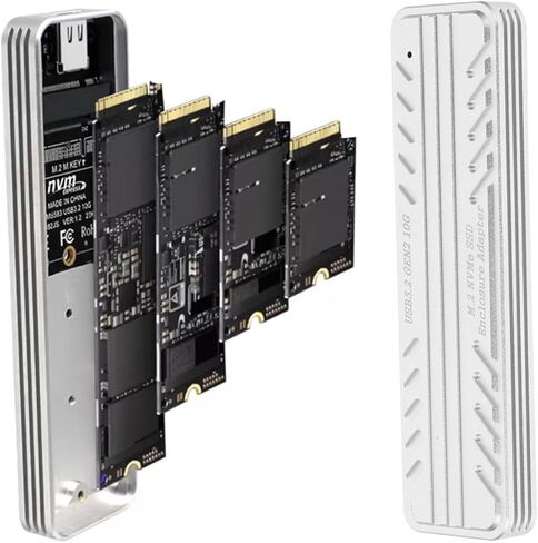 حاوية HOMSFOU SSD سبيكة ألومنيوم متين CASE USB-C لدعم NVME نقل البيانات المدمجة و in Kuwait
