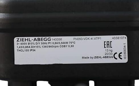 400V 1.45/0.96A 0.84/0.54KW 1340/940RPM مروحة التبريد in Saudi Arabia