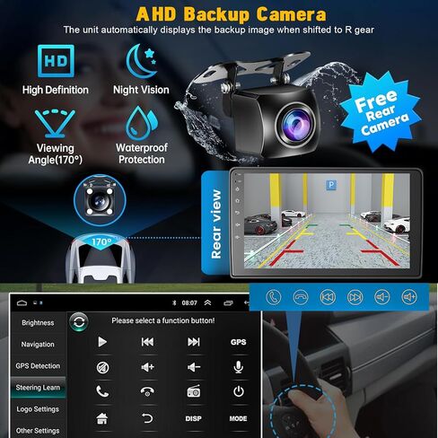 5GWiFi Upgrade Car Stereo for Hyundai Sonata 2015-2017 with Wireless Carplay & Android Auto, 4+64GB Android 13 Car Radio with Voice Control BT5.2 GPS SWC EQ FM RDS Mirror Link Backup Camera Mic in Saudi Arabia