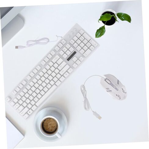 Gadpiparty Wired USB Gaming Keyboard و Mouse Mouse Meanical Mechanical Feel Cool Wuminous Design متينة لاستخدام اللاعبين والأصدقاء in Kuwait