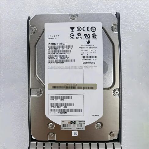 1Pcs for AJ872B 495808-001 600GB 3.5'' 15K FC 495277-006 Storage Hard Disk in Saudi Arabia