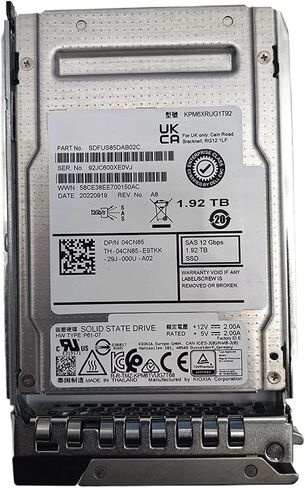 1Pcs for 1.92TB SAS SSD 12GB KPM6XRUG1T92 04CN85 4CN85 Solid State Drive in Saudi Arabia
