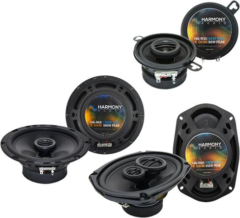 Harmony Audio HA-R69 6x9 450W Compatible with 2005-2015 Toyota Tacoma Bundle with HA-R65 6.5" 300W, and HA-R35 3.5" 90W Replacement Speakers in Saudi Arabia