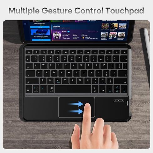 ProCase Keyboard Case for iPad Pro 11 Inch (M4) 2024 Bundle with PU Leather Case for iPad Pro 11 Inch 2024 M4 in Saudi Arabia