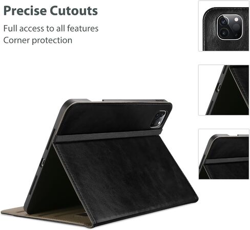 ProCase Keyboard Case for iPad Pro 11 Inch (M4) 2024 Bundle with PU Leather Case for iPad Pro 11 Inch 2024 M4 in Saudi Arabia
