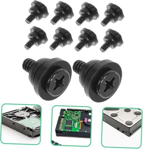HEALLILY 10pcs Hard Drive Absorbing Screws for Material Prevents Stripping for Computer Builds and Replacements in Saudi Arabia