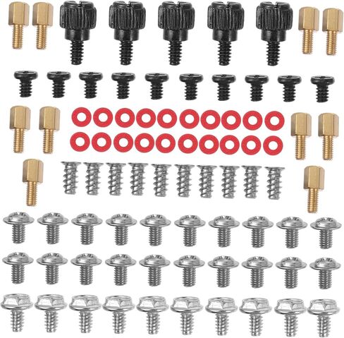 براغي Heallily 1set Countersunk لجماعة المسمار الممتازة للكمبيوتر للهيكل الكامل للتجميع والإصلاحات ، تتضمن غسالات للتثبيت الفعال in Saudi Arabia
