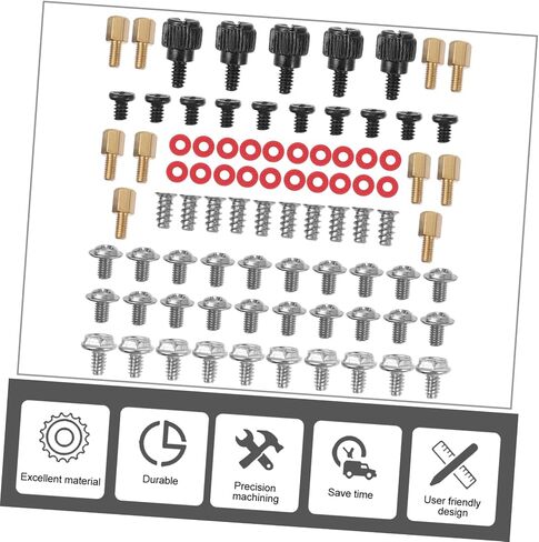 براغي Heallily 1set Countersunk لجماعة المسمار الممتازة للكمبيوتر للهيكل الكامل للتجميع والإصلاحات ، تتضمن غسالات للتثبيت الفعال in Saudi Arabia