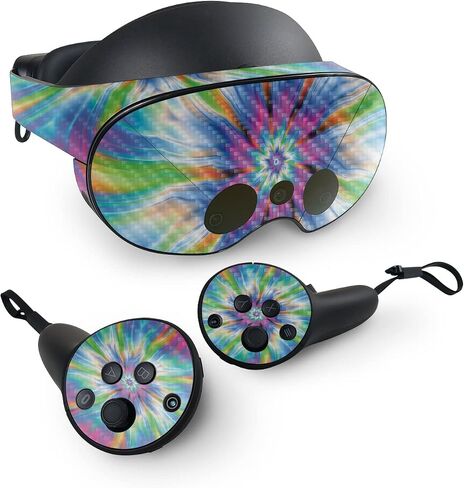 Mayyskins Carbon Carbon Skin متوافق مع Meta Quest Pro - Prismatic Vortex | واقي ، دائم من ألياف الكربون المحكم | من السهل تطبيق الأنماط وإزالتها وتغييرها | صنع في الولايات المتحدة in Saudi Arabia