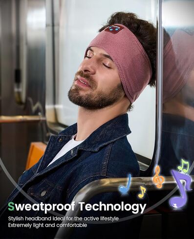Headband Headphones | Sleep Headphones | Bluetooth Headband, Wireless Sleeping Earbuds Earphones Sweat Resistant with Ultra-Thin HD Stereo Speaker for Workout Running Cool Gadgets Unique Gifts in Kuwait