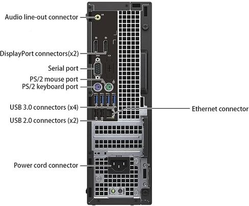Dell Optiplex 7040 SFF كمبيوتر سطح المكتب مع شاشة 27 "FHD ، سماعات رأس RGB ، Intel Core I7-6700 ، RAM 16GB ، 512GB SSD ، لوحة المفاتيح ، الماوس ، USB WiFi & Bluetooth ، Windows 11 Pro (متجدد) in Saudi Arabia