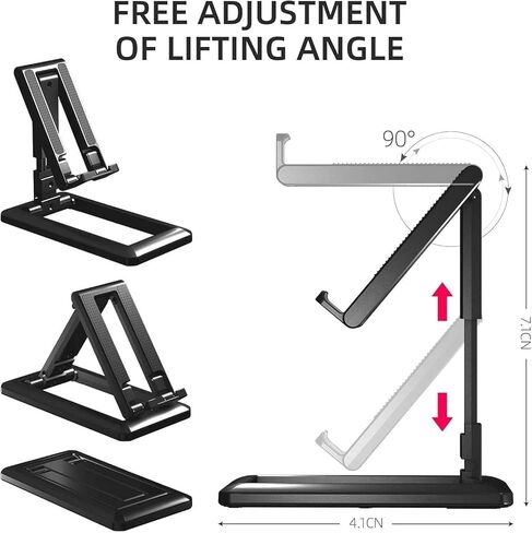 Premium Foldable Multi Angle Adjustable Universal Mobile Phone Tablet Holder Desktop Stand Specially Designed for Online Classes | Watching Videos | in Saudi Arabia