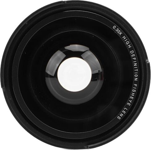 عدسة Fisheye ذات الزاوية العريضة الفائقة 0.35x مع Macro و AF IR متوافق وعالي الأداء من الزجاج الضوئي للتصوير النهاري والليل (49 مم) in Saudi Arabia