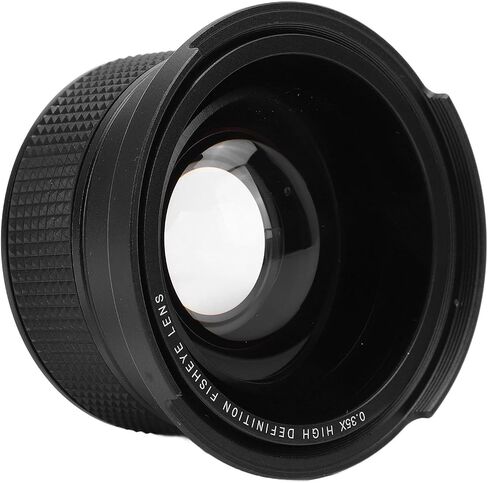 عدسة Fisheye ذات الزاوية العريضة الفائقة 0.35x مع Macro و AF IR متوافق وعالي الأداء من الزجاج الضوئي للتصوير النهاري والليل (49 مم) in Saudi Arabia