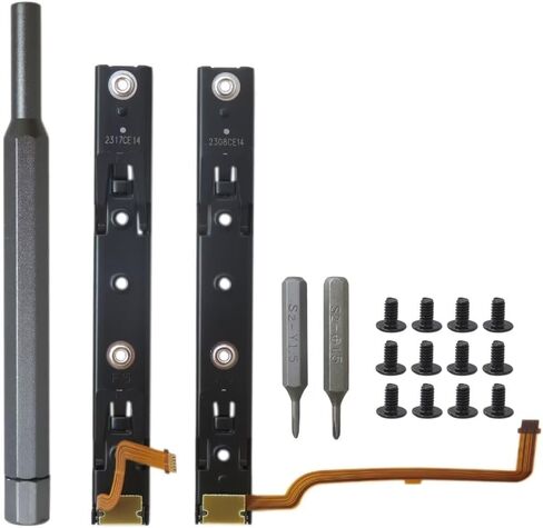 Grudawu repart جزء يمينًا ويسارًا للسكك الحديدية مع استبدال جزء Flex Cable Fix من أجل Nintendo Switch Switch Joy-Con Console NS Track in Saudi Arabia