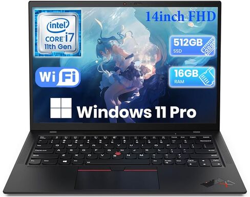 Lenovo ThinkPad X1 Carbon 9th Gen Business Labtop ، دفتر FHD 14 بوصة ، Core 11th Gen I7-1185G7 ، ذاكرة وصول عشوائي 16 جيجابايت ، 512 جيجابايت SSD ، إضاءة خلفية KBL ، Windows 11 Pro (متجدد) in Kuwait