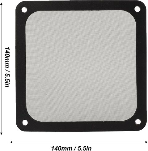 140mm كمبيوتر مروحة مروحة مروحة مروحة ، 5pcs تقليص حرارة تبديد حرارة قوية من نايلون هيكل مروحة مروحة مروحة مروحة مروحة مروحة ، غطاء شبكة مروحة مغناطي in Saudi Arabia