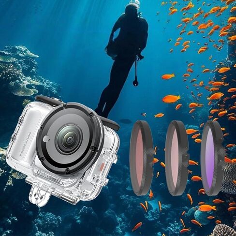 مرشح عدسة الغوص مجموعة مرشحات Insta360 Go Ultra و Red و Pink و Purple لـ Insta360 in Saudi Arabia